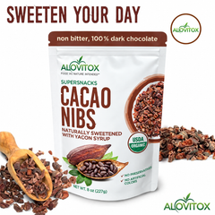 Cacao Nibs Sweetened with Yacon Syrup