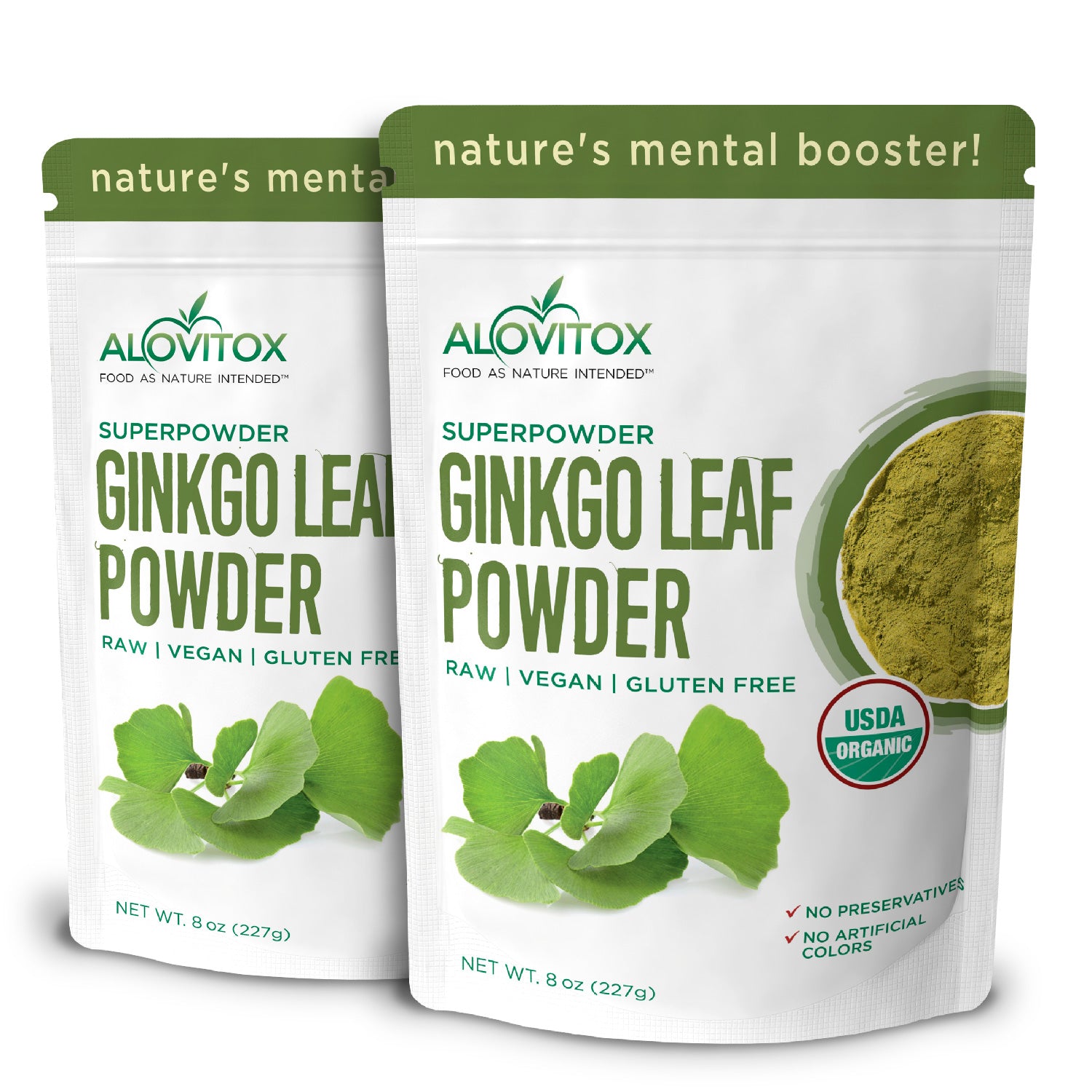 Organic Ginkgo Leaf Powder (Ginkgo Biloba)